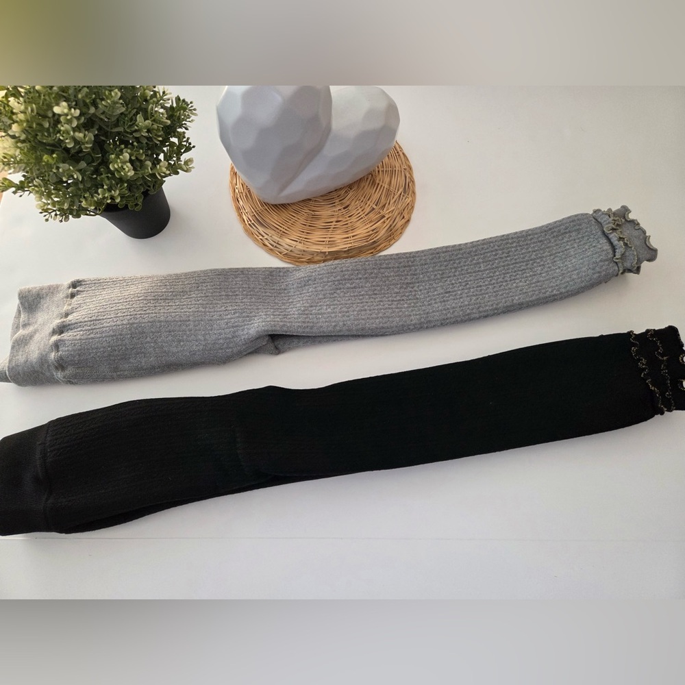 Girls Ribbed Leggings 2-Pack | Size XL